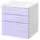 SMÅSTAD / PLATSA Комод с 3 ящиками - белый/сиреневый 60x57x63 см