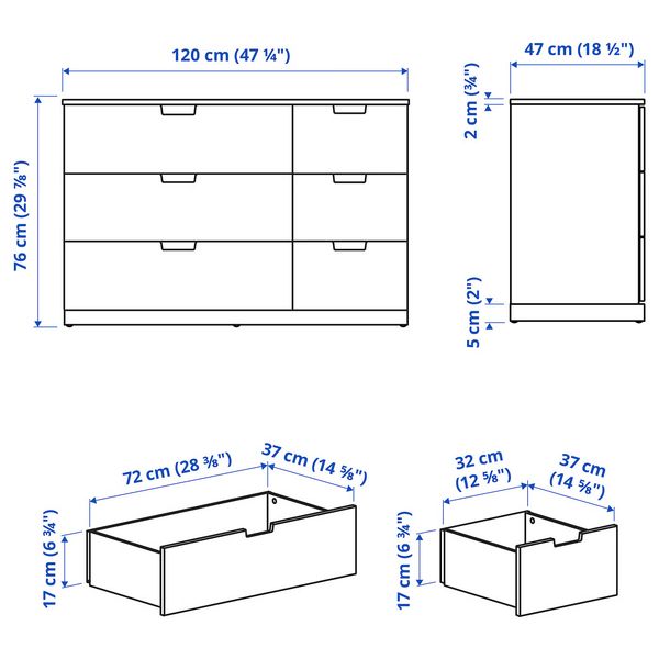IKEA, дополнительный ракурс - схема-чертеж с размерами