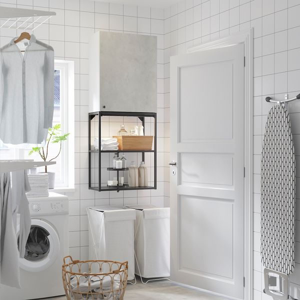 Комбинация для хранения, 60x32x150 см, антрацит IKEA BEGIVENHET БЕГИВЕНХЕТ 893.314.69 - фото 4