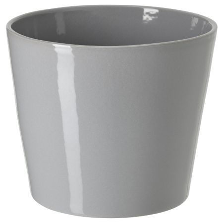 Кашпо, для дома, улицы серый, 15 см IKEA SKOGSVINBÄR СКОГСВИНБЭР 905.084.43