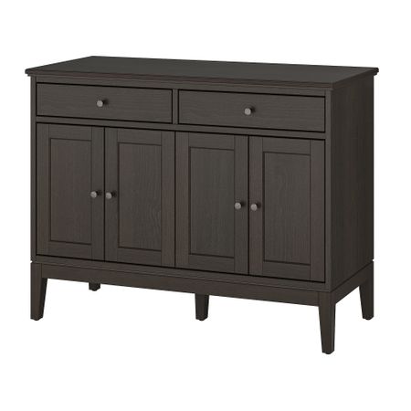 Сервант, темно-коричневый морилка, 124x50x95 см IKEA IDANÄS ИДАНЭС 504.960.22