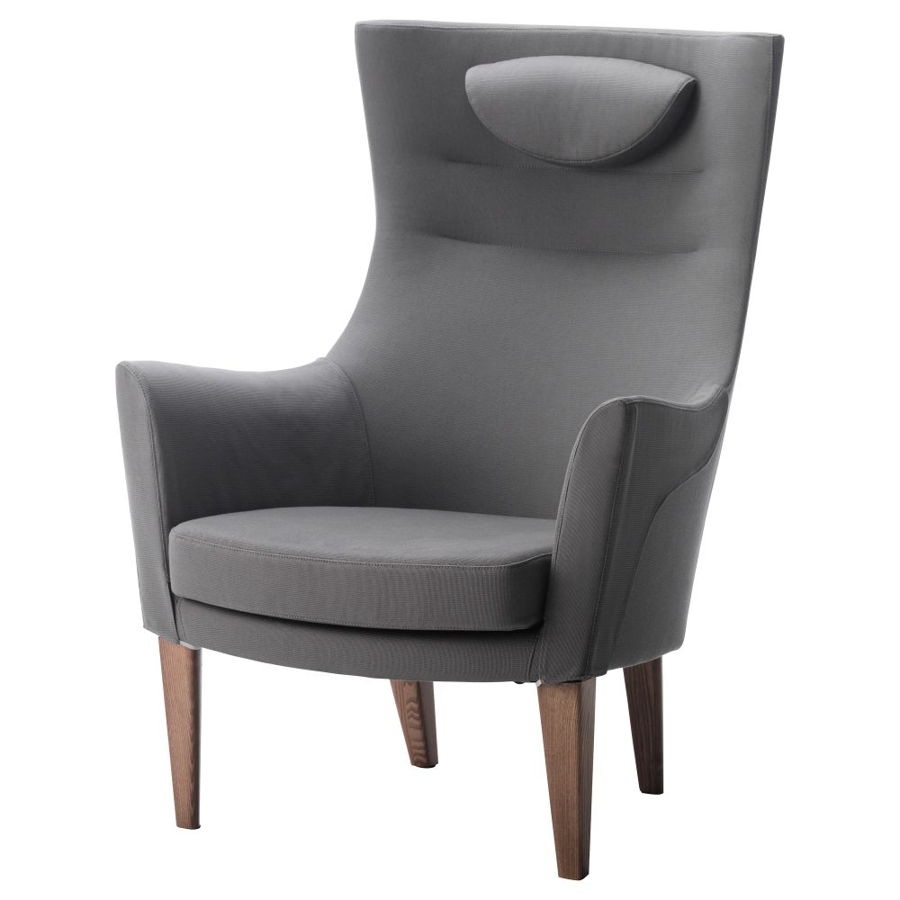 Кресло c высокой спинкой СТОКГОЛЬМ, Рёстонга серый - фото 1