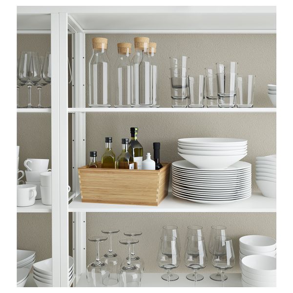 Ящик с ручкой, 33x24 см, бамбук IKEA VARIERA ВАРЬЕРА 702.260.53 - схема-чертеж с размерами