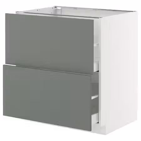 METOD / MAXIMERA Напольный шкаф 2фасада/2выс ящика