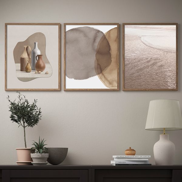 Постер, 40x50 см, Органические формы IKEA DRÖMBILD ДРЁМБИЛЬД 005.544.77 - схема-чертеж с размерами