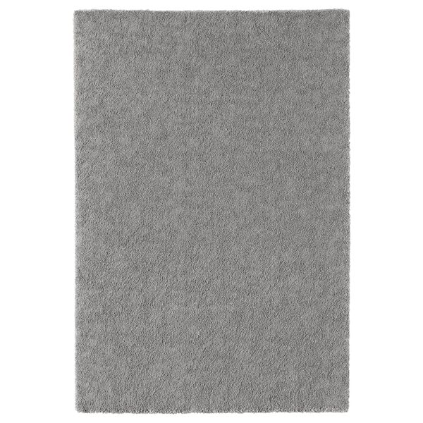 Ковер, короткий ворс, классический серый 133x195 см IKEA STOENSE СТОЭНСЕ 104.255.31 - фото 1