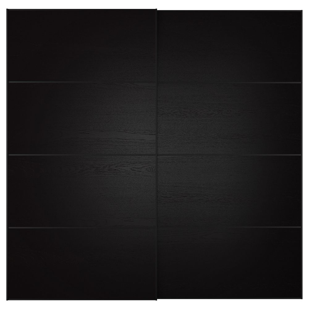 Пара раздвижных дверей ИЛЬСЕНГ, черно-коричневый черно-коричневый - фото 1
