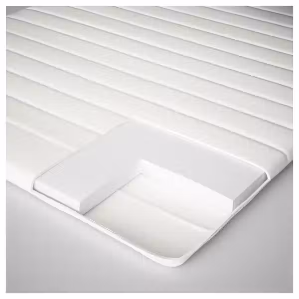 NÄSFJÄLLET Тонкий матрас - белый 160x200 см - схема-чертеж с размерами