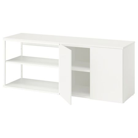 PLATSA Открытая комбинация с 2 дверями - белый Fonnes/белый 160x42x63 см