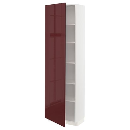 Высокий шкаф с полками IKEA METOD МЕТОД 494.575.64