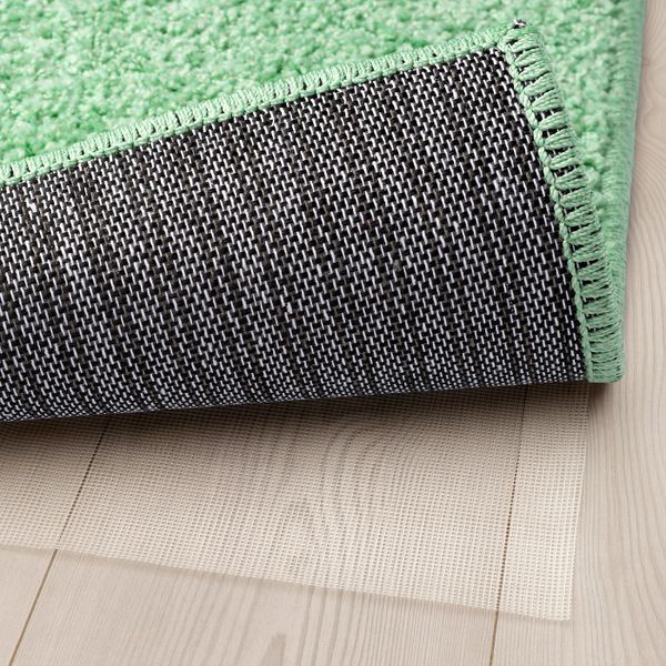 Ковер, длинный ворс, светло-зеленый 133x180 см IKEA ALLERSLEV АЛЛЕРСЛЕВ 005.086.97 - фото 3