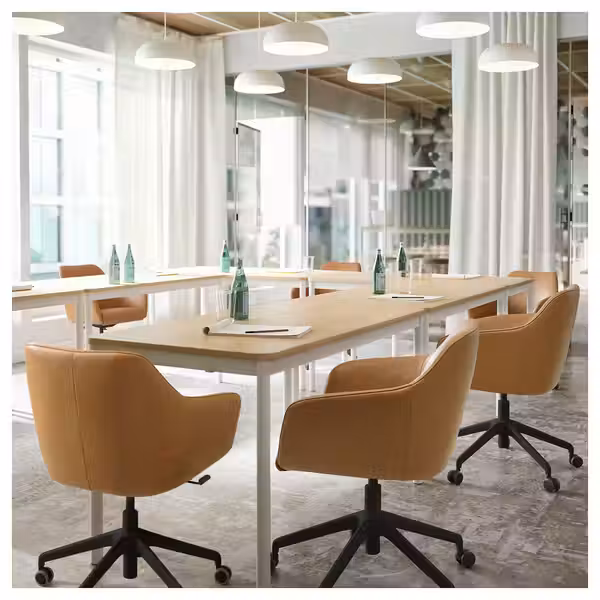 TOSSBERG / LÅNGFJÄLL Конференц-стул - Grann светло-коричневый/чёрный - фото 4