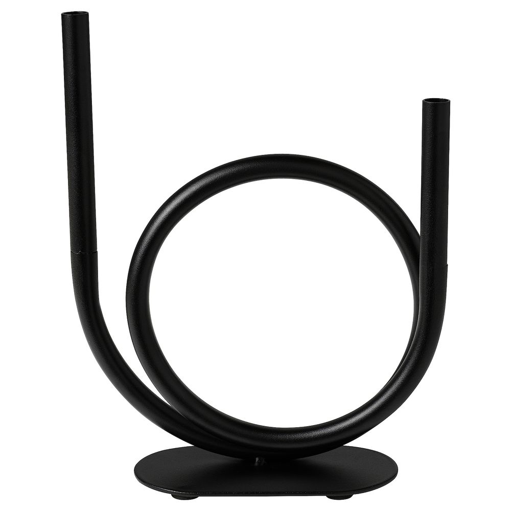 Ваза, черный 24 см IKEA FINLEMMAD ФИНЛЕММАД 205.066.16 - фото 1