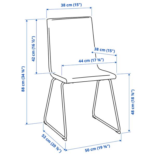 IKEA, дополнительный ракурс - схема-чертеж с размерами