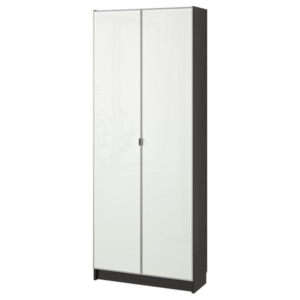 Стеллаж, черно-коричневый 80x30x202 см IKEA BILLY БИЛЛИ / MORLIDEN МОРЛИДЕН 492.435.54 - фото 1