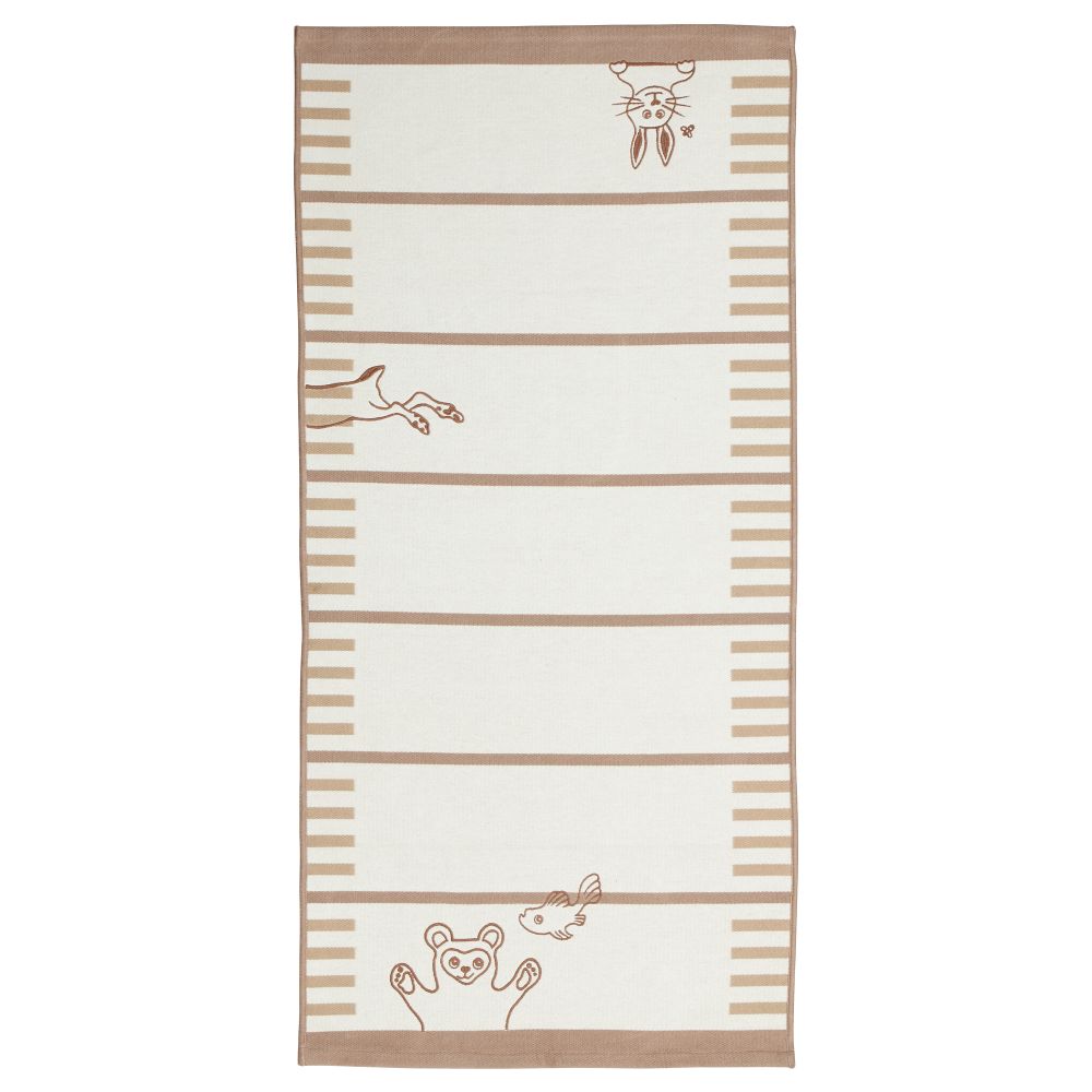 Ковер, безворсовый ВАНДРИНГ, бежевый (70x140 см) - фото 1