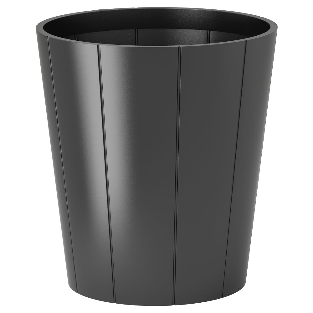 Горшок цветочный ГРЭСЕТ, для сада, черный (52 см) - схема-чертеж с размерами