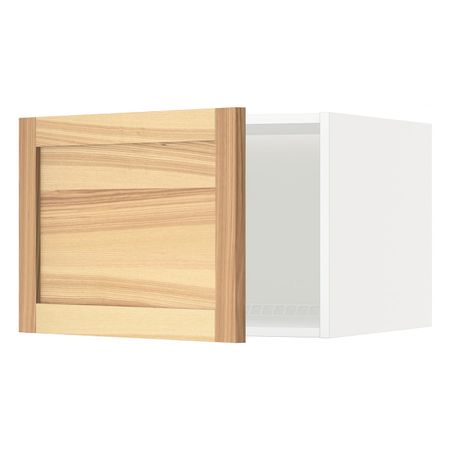Верхний шкаф на холодильник/морозильн, белый/Торхэмн ясень 60x40 см IKEA METOD МЕТОД 792.259.40