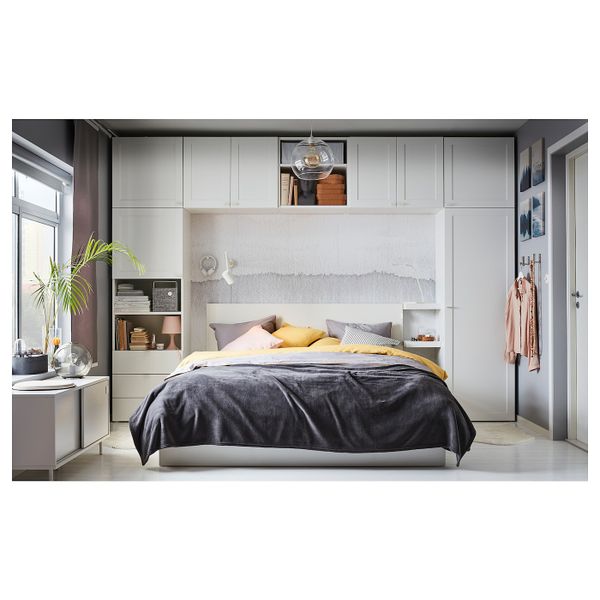 Гардероб/8 дверей+3 ящика, белый/Фоннес Саннидаль 340x42x241 см IKEA OPPHUS ОПХУС 293.365.49 - фото 4