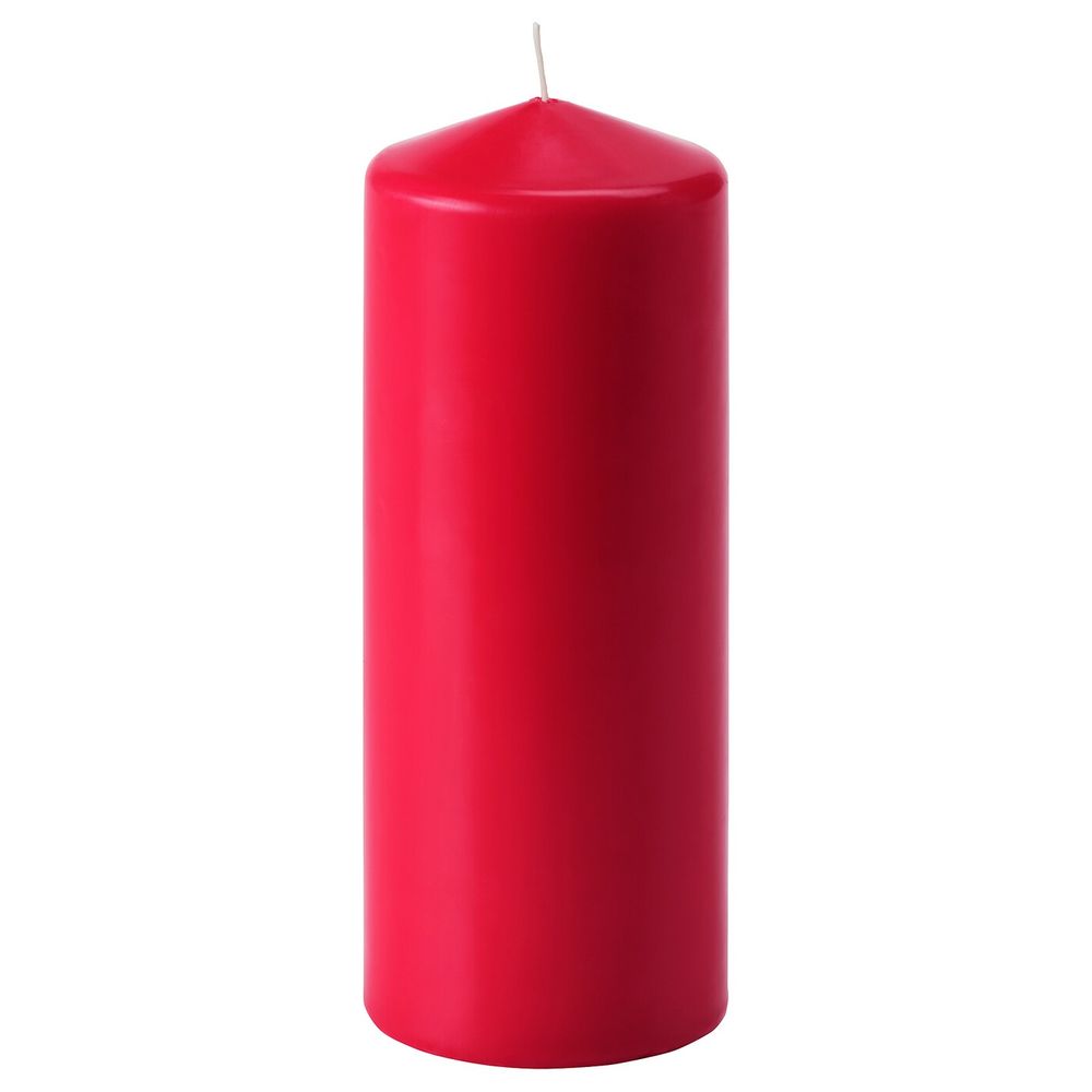 Неароматическая свеча формовая, красный, 20 см IKEA ВИНТЕРФЕСТ 704.276.93 - фото 1