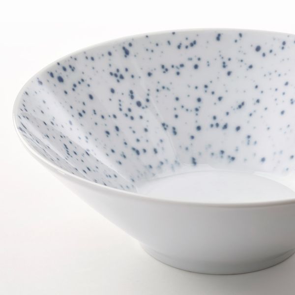 Миска, с прямыми стенками белый, синий 17 см IKEA SPORADISK СПОРАДИСК 004.333.91 - фото 3