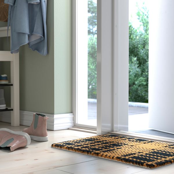 Придверный коврик, 40x60 см, синий, темно-синий IKEA SLIPRAR 005.727.11 - фото 3