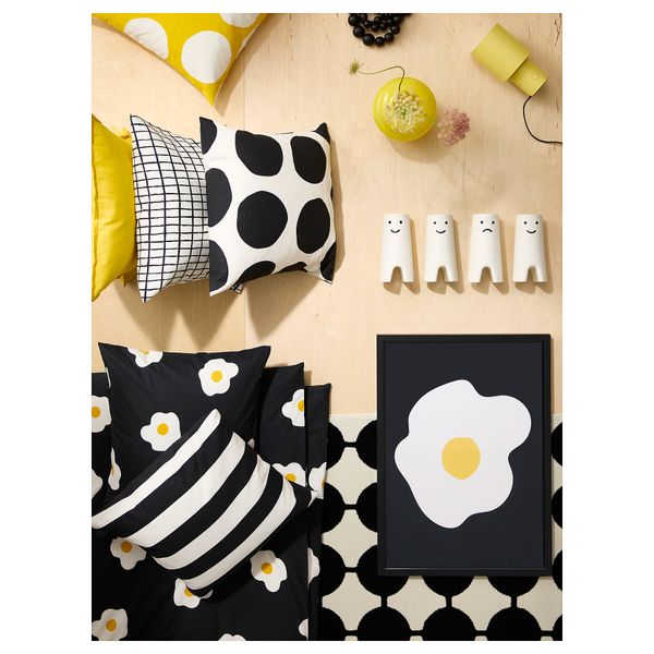 Рама с постером, Солнечно-желтый, 50x70 см IKEA RÖDALM 705.949.22 - фото 4