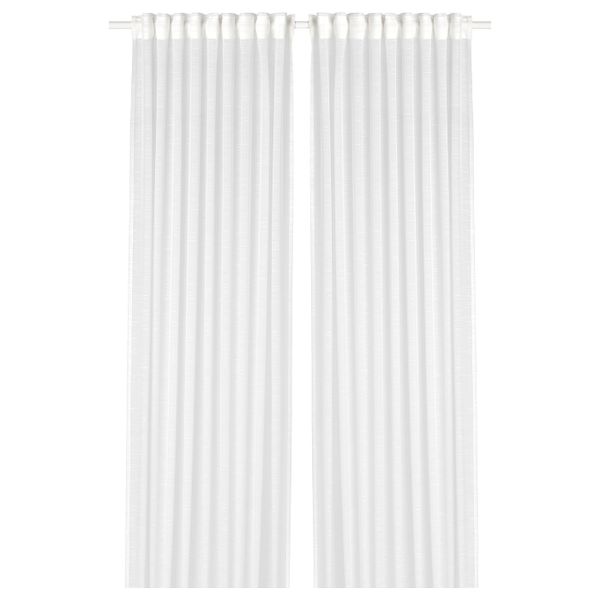 Гардины, 2 шт., белый 145x300 см IKEA GJERTRUD ГЕРТРУД 803.867.29 - фото 1