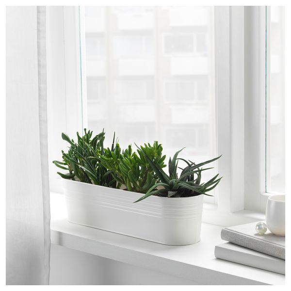 Кашпо СОММАР 2019, д/дома/улицы, овал белый (10.5 см) - фото 3