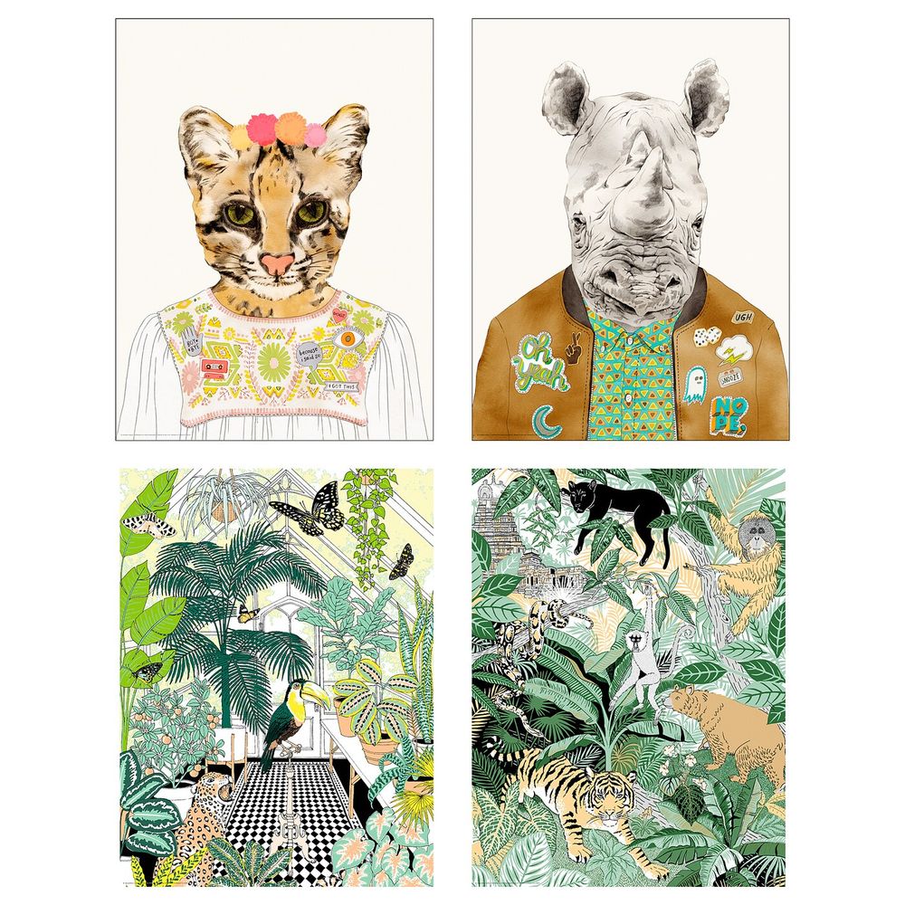 Постер, Малыши 30x40 см IKEA БИЛЬД 804.738.25 - схема-чертеж с размерами