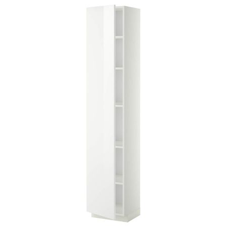 Высокий шкаф с полками, белый/Рингульт белый 40x37x200 см IKEA METOD МЕТОД 394.474.29