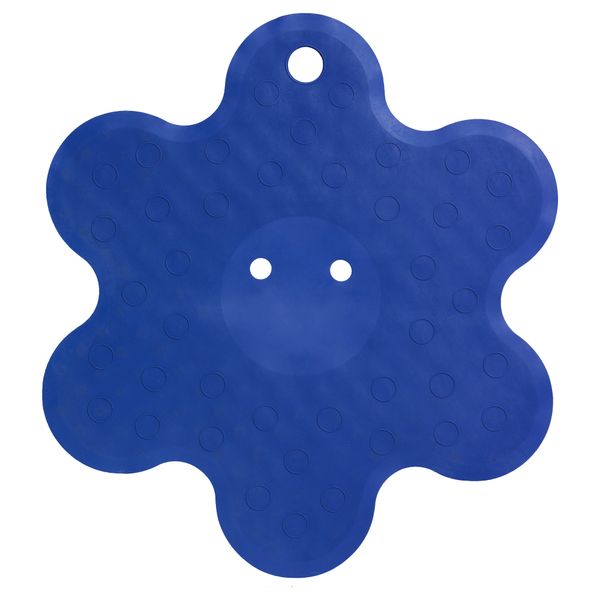 Коврик для душа ПАТРУЛЬ, цветок, синий (53 см) - фото 1