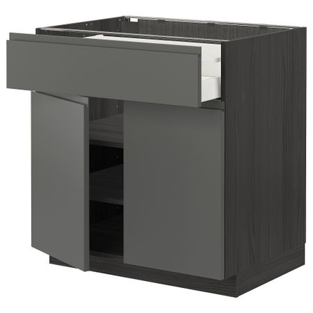 Напольный шкаф с ящиком, 2 дверцами, 80x60 cm IKEA METOD МЕТОД, MAXIMERA МАКСИМЕРА 994.666.60