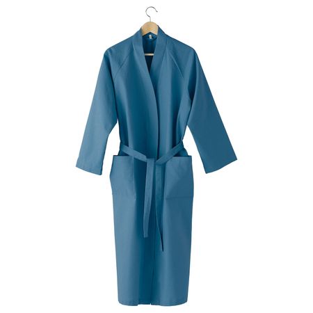 Халат купальный, зеленый, синий S/M IKEA ДРАГБИ 903.810.19