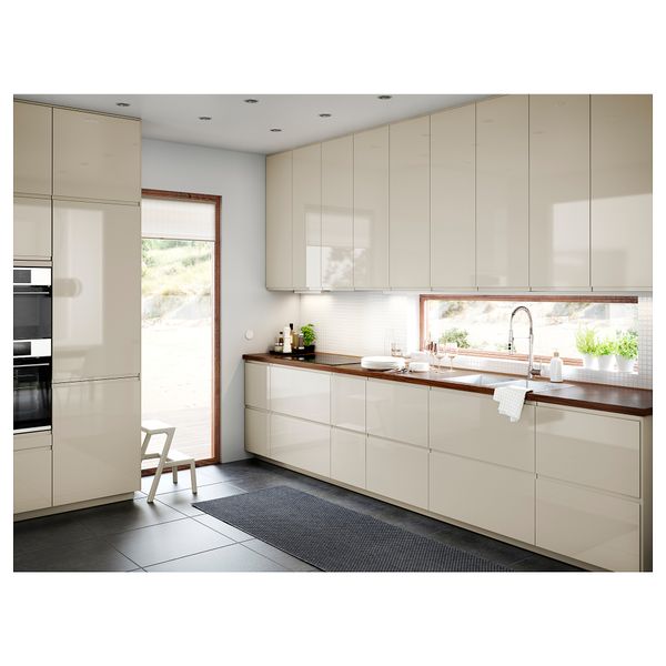 Фронтальная панель ящика, глянцевый светло-бежевый, 80x20 см IKEA VOXTORP ВОКСТОРП 303.211.65 - схема-чертеж с размерами