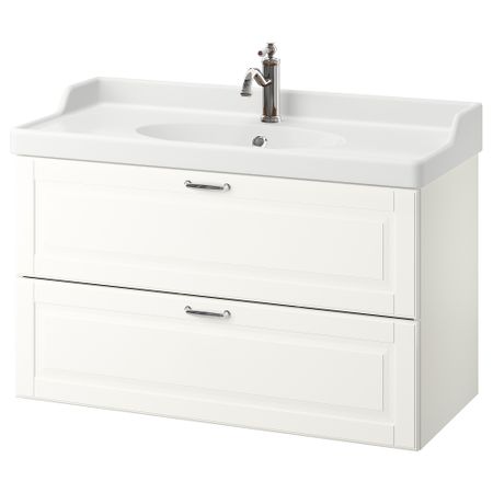 Шкаф для раковины с 2 ящиками, 102x49x68 cm IKEA GODMORGON ГОДМОРГОН, RÄTTVIKEN РЭТТВИКЕН 092.933.91