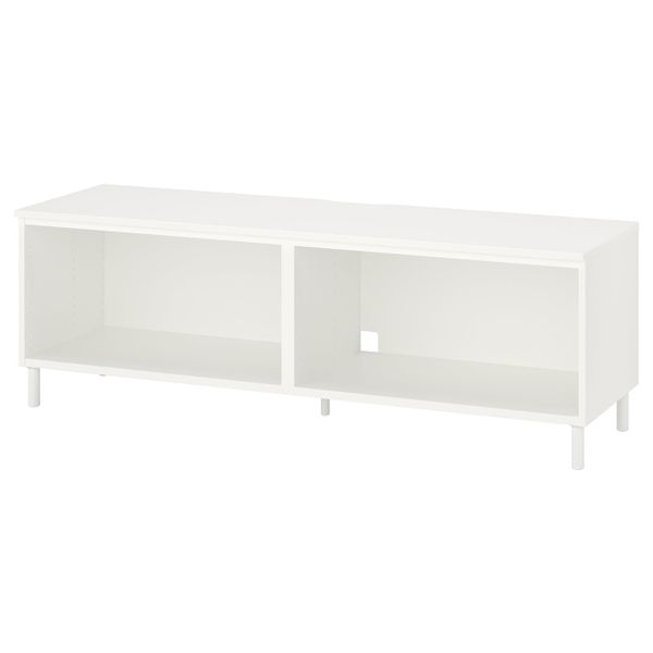 Тумба под ТВ, белый/металлический 160x42x54 см IKEA PLATSA ПЛАТСА 993.052.62 - фото 1