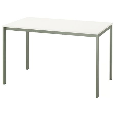 VIHALS Стол - белый/зеленый 125x74 см