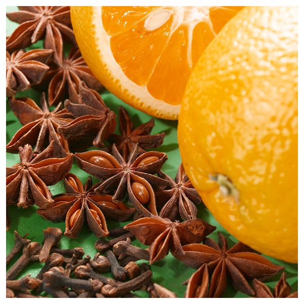 Формовая свеча, ароматическая, 3 шт НИКЭР, Оранжевая осень, оранжевый - схема-чертеж с размерами