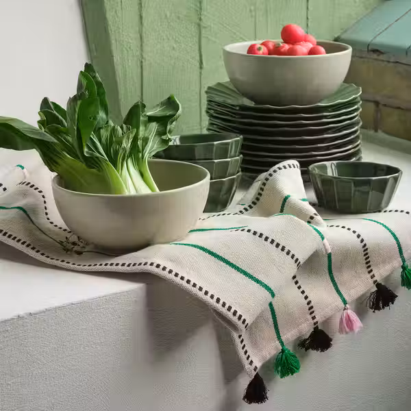 MÄVINN МЭВИНН Салатница - керамика 20 см - схема-чертеж с размерами