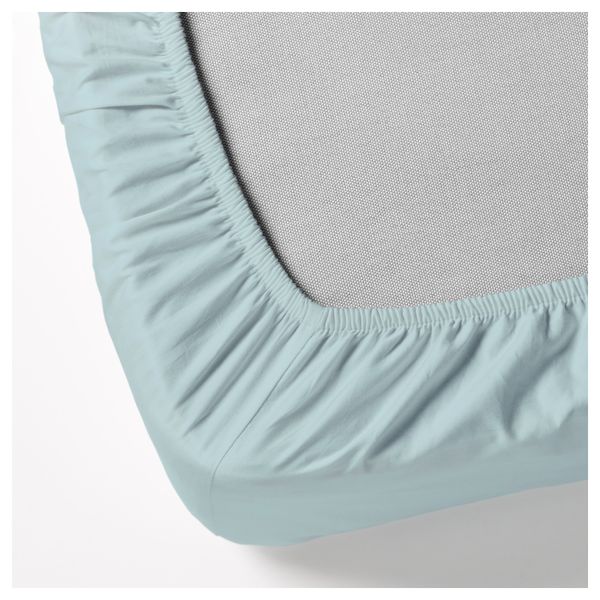 Простыня натяжная ДВАЛА, голубой - фото 2