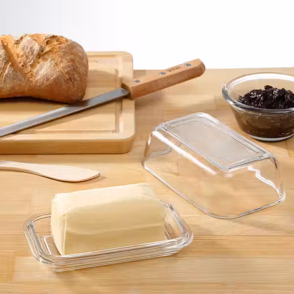 GRYNSOPP ГРИНСОПП Маслёнка - прозрачное стекло - фото 2