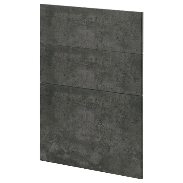 3 фасада для посудомоечной машины, кальхюттан под темно-серый бетон 60 см IKEA METOD МЕТОД 894.412.98 - схема-чертеж с размерами