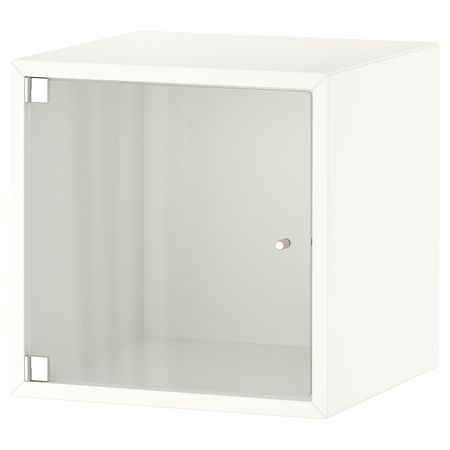 Навесной шкаф со стеклянной дверью, белый 35x35x35 см IKEA EKET ЭКЕТ 093.363.76