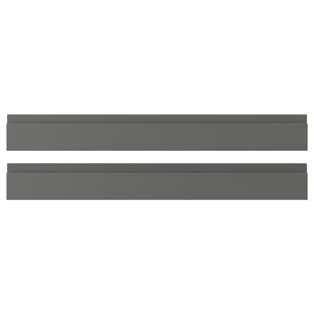 VOXTORP Фронтальная панель ящика - темно-серый 80x10 см