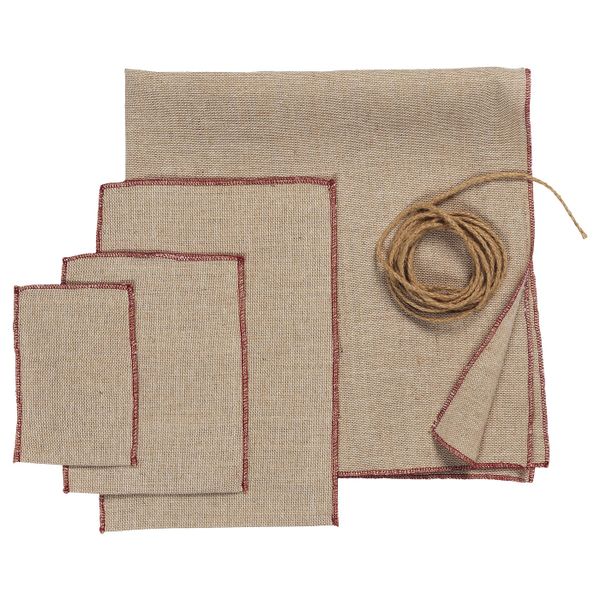 Подарочная упаковка, 4 шт., джут неокрашенный IKEA VINTER 2020 ВИНТЕР 2020 704.759.38 - фото 1