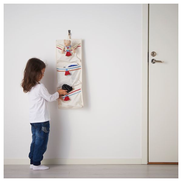 Подвесные карманы ПАЙССЛИНГАР, белый с оттенком (26x68 см) - схема-чертеж с размерами