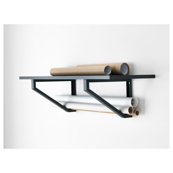 Консоль ЭКБИ ЛЕРБЕРГ, серый (28 см) - схема-чертеж с размерами