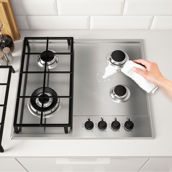 Поверхность встраиваемая газовая, нержавеющая сталь 60 см IKEA MATMÄSSIG МАТМЭССИГ 403.688.26 - фото 4