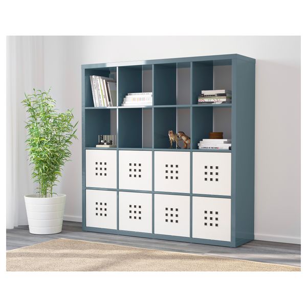 Стеллаж КАЛЛАКС, глянцевый серо-бирюзовый (147x147 см) - фото 2